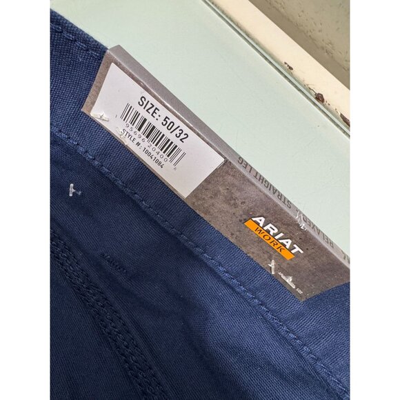 Ariat Pants 50X32 Rebar M4 Relaxed Straight Stretch Utility Carpenter Workwear - Picture 16 of 16